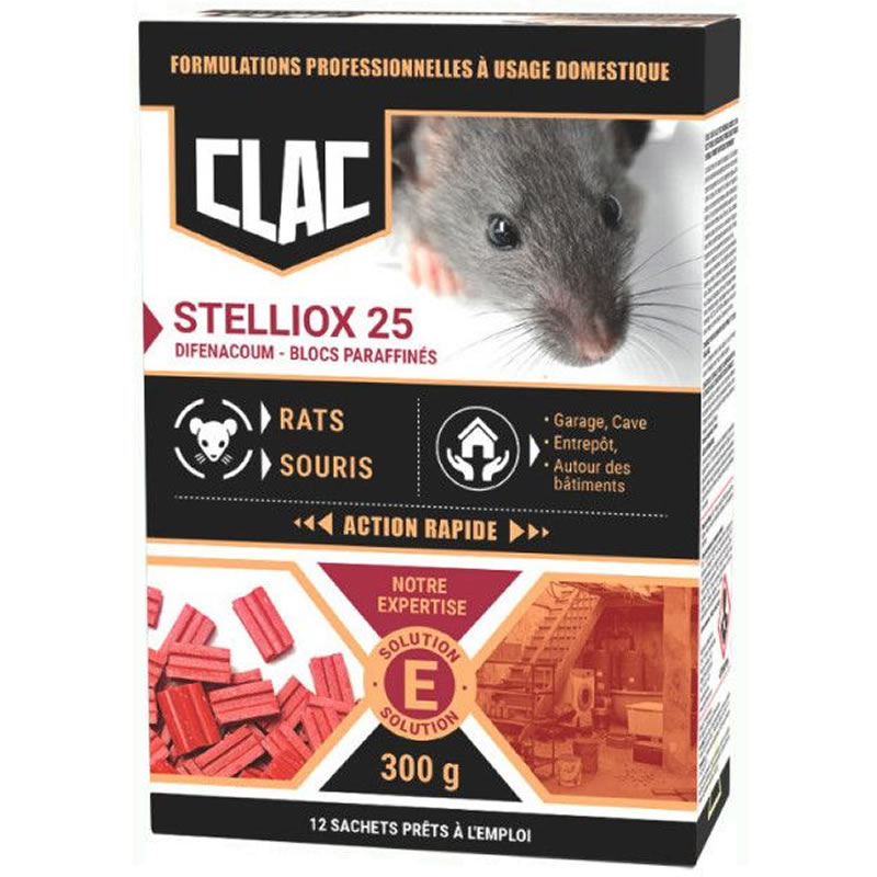 Appât Bloc Anticoagulant contre les rats et souris